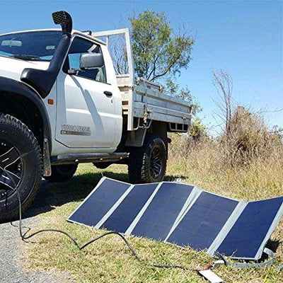 Dobinsons 4x4 130 Watt Folding Solar Panel Kit with MPPT Charging Module - Lolo Overland Outfitting