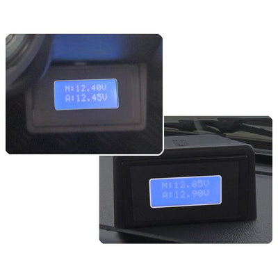 Dobinsons 4x4 Dual Battery Voltage Monitor with LCD Backlit Display - Lolo Overland Outfitting