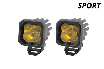 Diode Dynamics - Stage Series C1 Yellow Sport Standard LED Pod (Pair) - Lolo Overland Outfitting