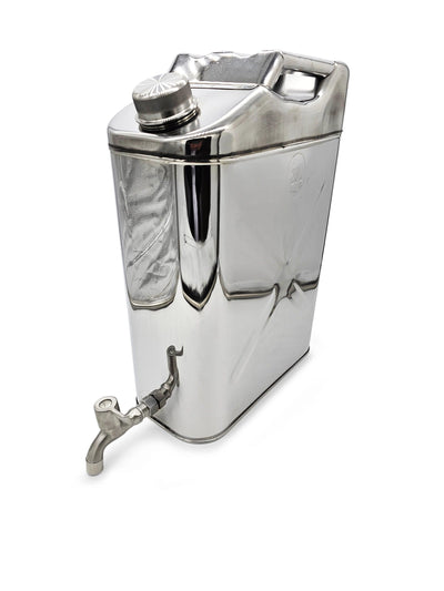 5 GALLON STAINLESS STEEL JERRY CAN WITH SPOUT - Lolo Overland Outfitting