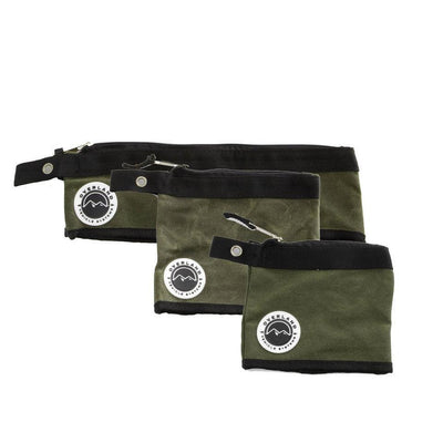 21059941 Small Bags Set Of 3 # 12 Waxed Canvas - Lolo Overland Outfitting