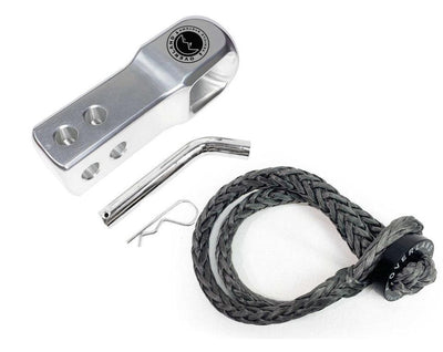 21-6580 Combo Pack Soft Shackle 5/8" With Collar 44,500 Lb. And Aluminum Receiver Moun - Lolo Overland Outfitting
