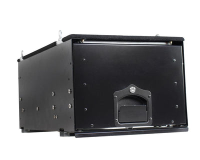 Cargo Box With Slide Out Drawer Size - Black Powder Coat Universal - Lolo Overland Outfitting