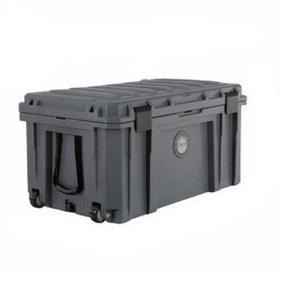 D.B.S. - Dark Grey 169 QT Dry Box With Wheels, Drain, And Bottle Opener - Lolo Overland Outfitting