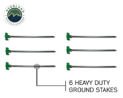 Nomadic 270, 180 and 270LT, 270LTE Awning Stake Kit - 6 Pieces - Lolo Overland Outfitting