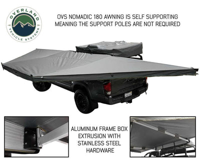 Nomadic Awning 180 With Zip In Wall - Lolo Overland Outfitting