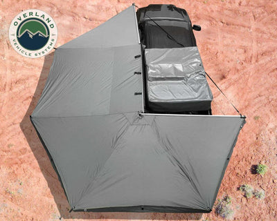 OVS Nomadic Awning 270 Driver Side Dark Gray Cover With Black Cover Universal - Lolo Overland Outfitting