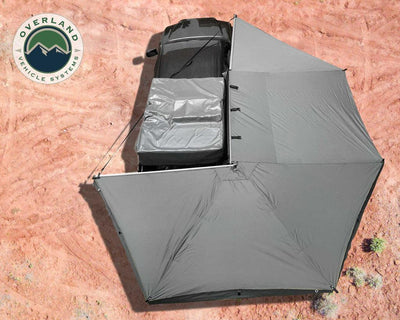 OVS Nomadic Awning 270 Passenger Side - Dark Gray Cover With Black Cover Universal - Lolo Overland Outfitting