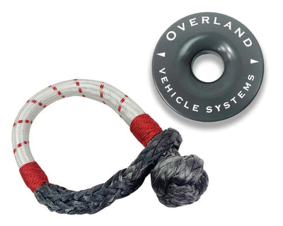 Combo Pack Soft Shackle 7/16" 41,000 Lb. And Recovery Ring 4.0" 41,000 Lb. - Lolo Overland Outfitting