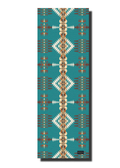 Ascend Yoga Mat Pendleton Rancho Arroyo Turquoise Mat - Lolo Overland Outfitting