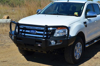 Dobinsons 4x4 Classic Black Deluxe Bullbar for Ford Ranger PX (10/2011 - 09/2015) (BU19-3686) - Lolo Overland Outfitting