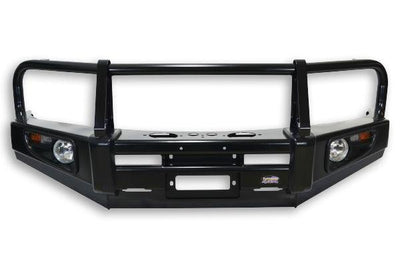 Dobinsons 4x4 Classic Black Deluxe Bull Bar for Toyota Hilux Revo N25, N26 (09/2015 on) (BU59-3706) - Lolo Overland Outfitting