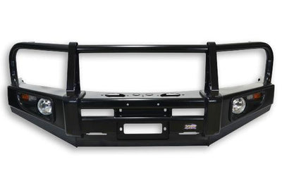 Dobinsons 4x4 Classic Black Deluxe Bull Bar for Toyota Hilux Revo N25, N26 (2015 on) (BU59-3728) - Lolo Overland Outfitting