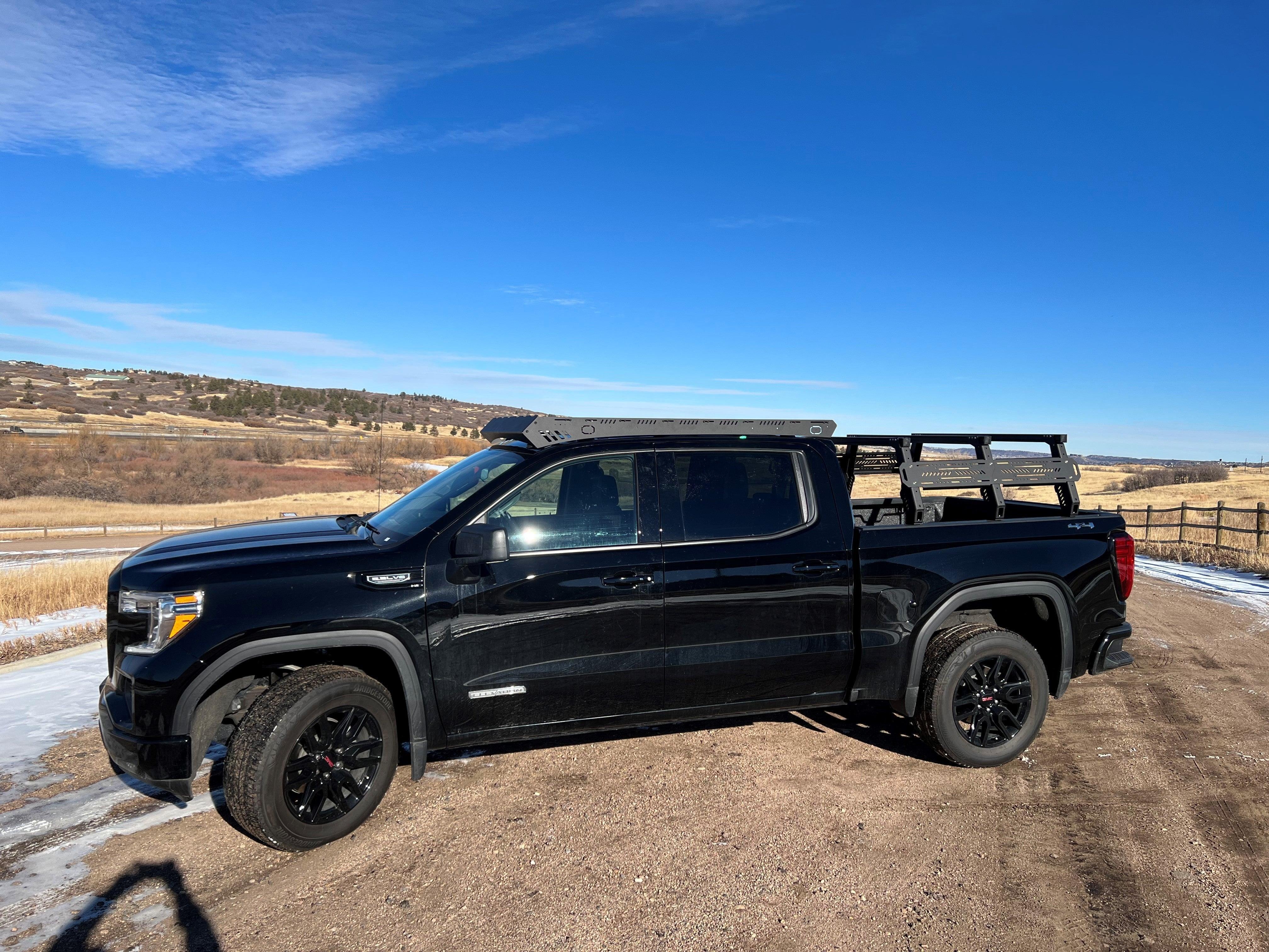 Silverado roof discount rack with lights