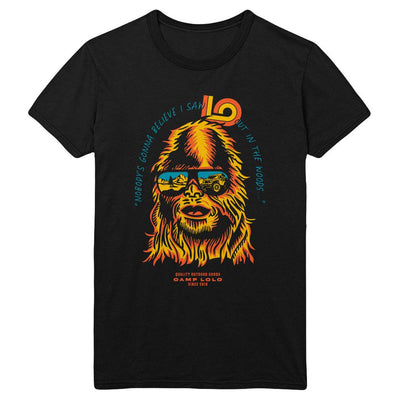 Lolo Retro Bigfoot Sighting T-Shirt | Black - Lolo Overland Outfitting