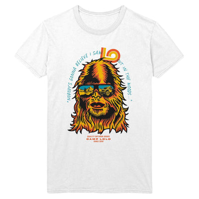 Lolo Retro Bigfoot Sighting T-Shirt | White - Lolo Overland Outfitting