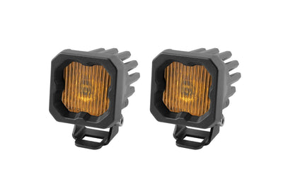 Diode Dynamics Stage Series C1 Yellow SAE Fog Standard LED Pod (pair)-Outdoor Recreation-Diode Dynamics-SAE Fog-upTOP Overland