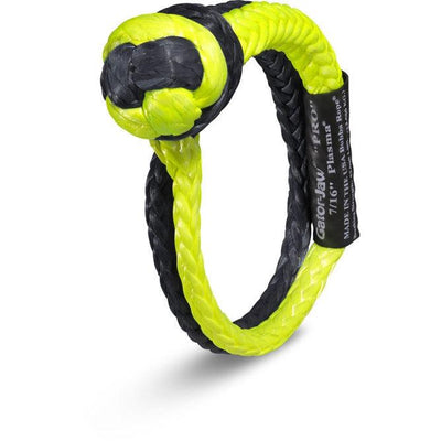 Bubba Rope 7/16" GATOR-JAW PRO YELLOW/BLACK SYNTHETIC SHACKLE - Lolo Overland Outfitting